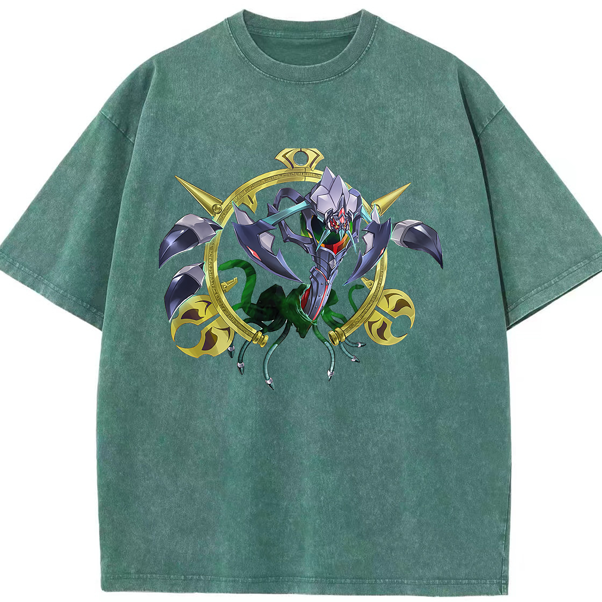 （画像用） 遊☆戯☆王 Yu-Gi-Oh! 綿100% ヴィンテージ風 半袖Tシャツ（フロントプリント）